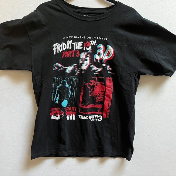 Friday the 13th graphic t shirt Sz L - Picture 1 of 7